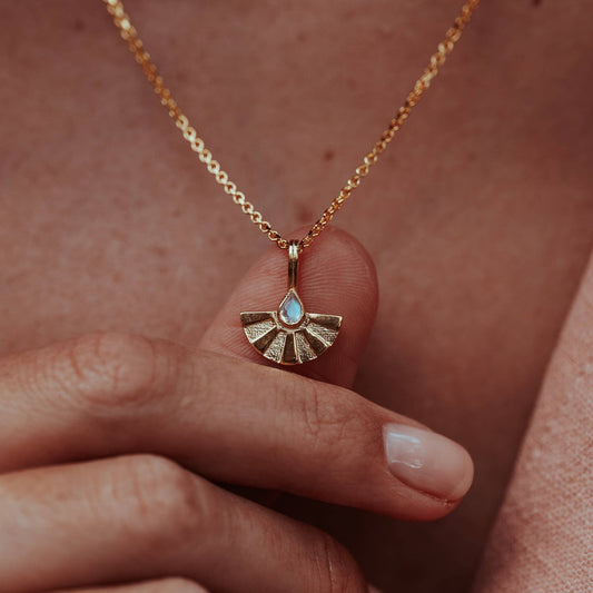 Moonstone Sunrise Pendant