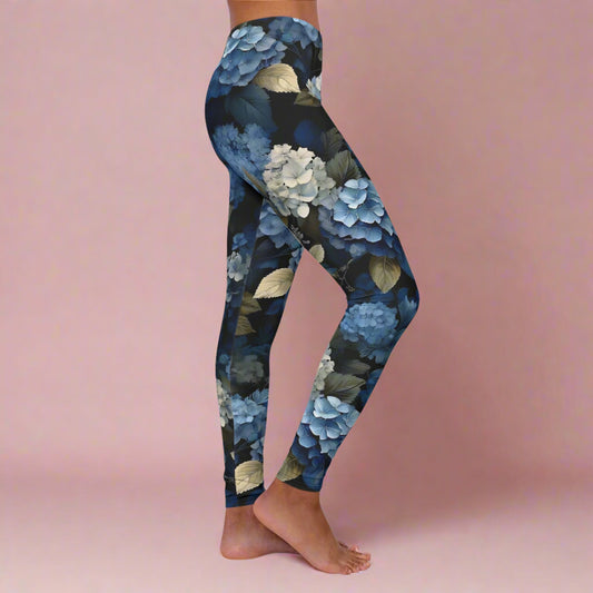 Flora Obscura Hydrangea Leggings