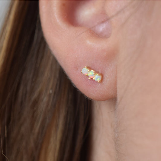 Opal Trinity Studs