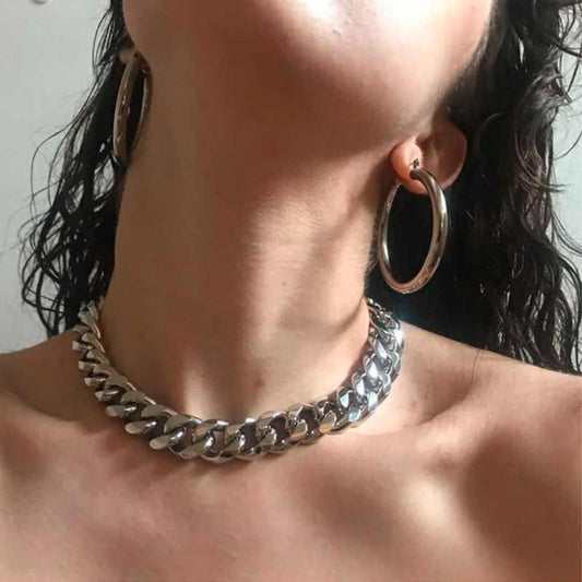 Amalfi Hoops in Silver