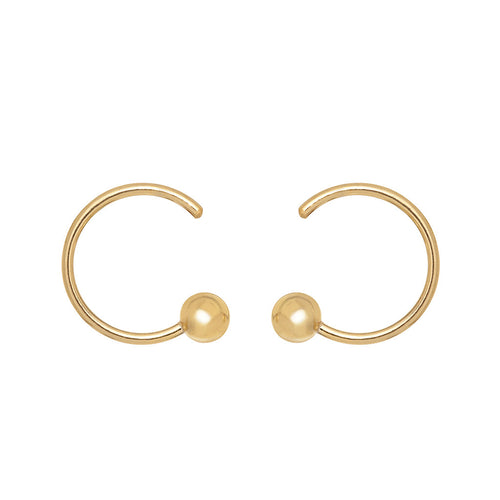 Pierced Curled Earrings