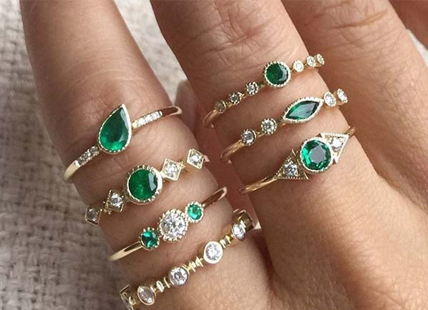 Hero Pieces: Jennie Kwon Emerald Rings