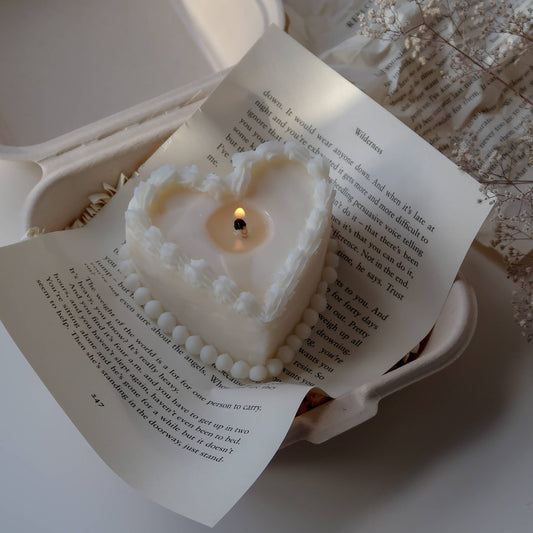 Retro Heart Cake Soy Candle