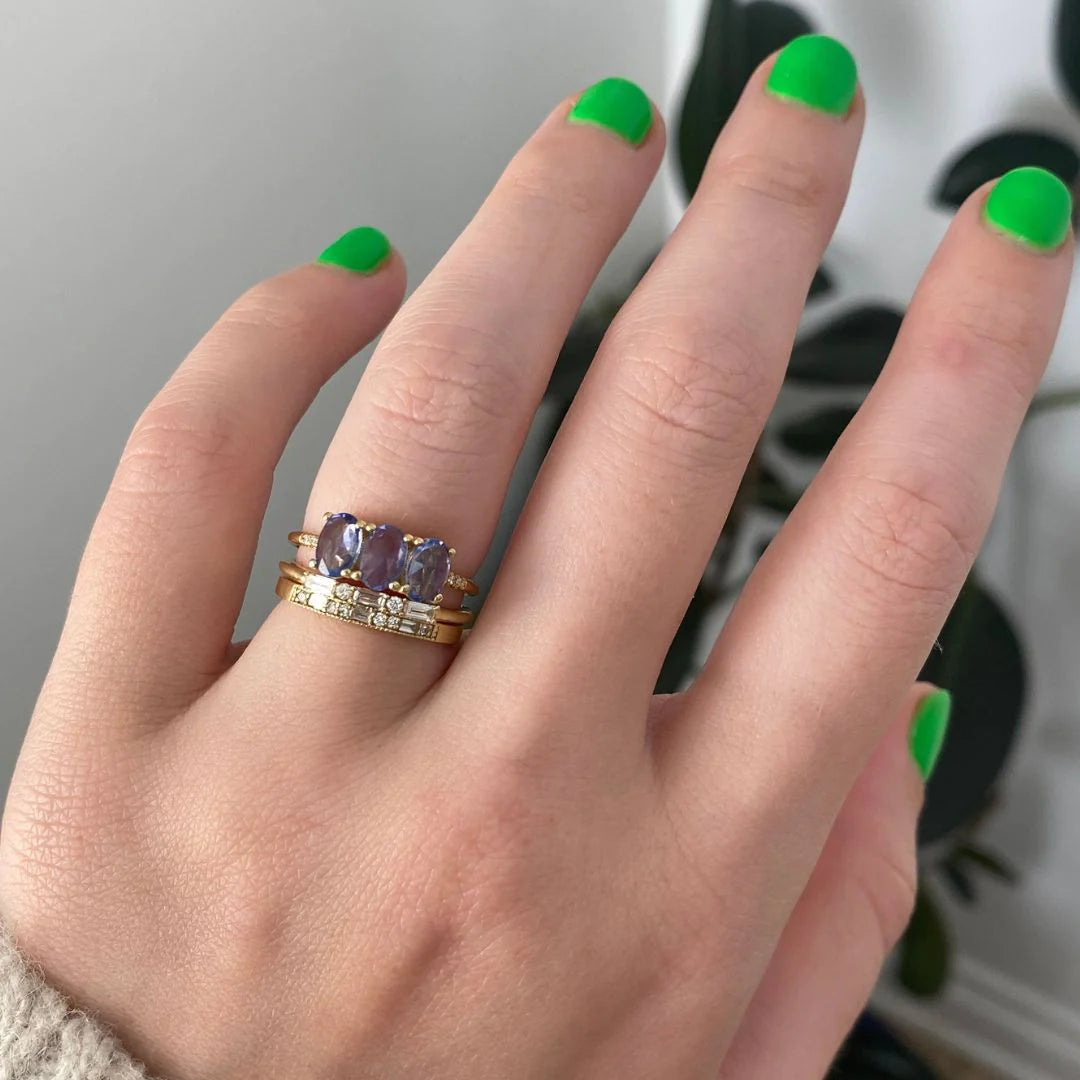 Jennie Kwon East West Equilibrium Diamond Ring