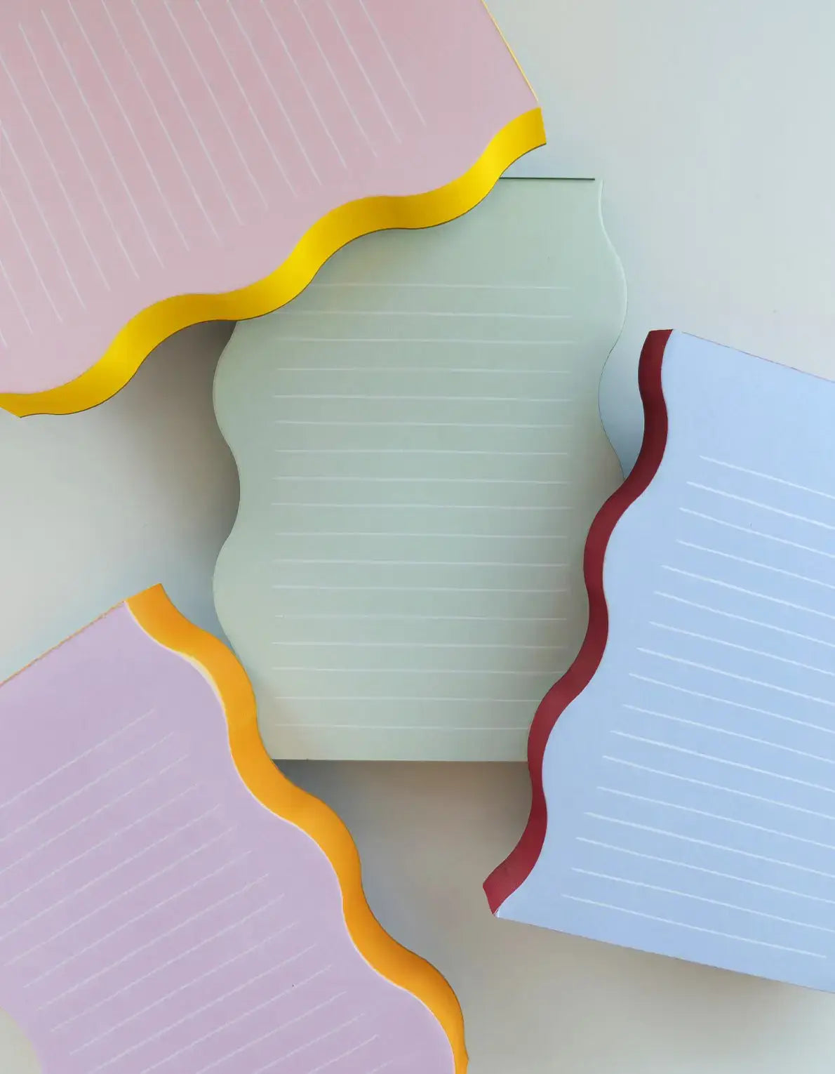 Wavy Shaped Notepad | Lilac + Tangerine