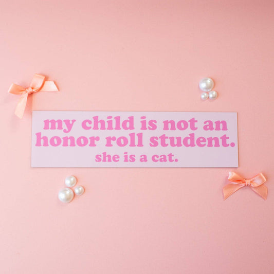 Honor Roll Cat Bumper Magnet