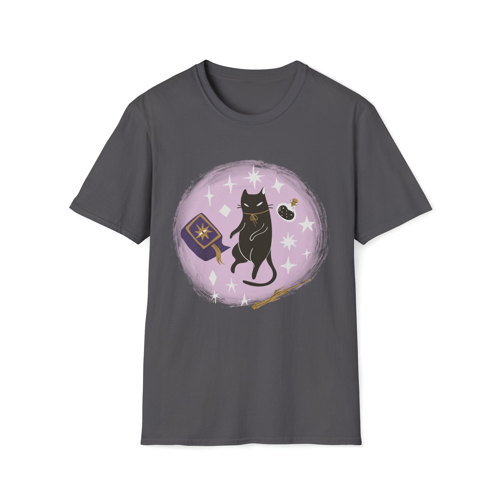 Witchy cat tshirt | gothic dark academia design tee, Halloween lover, fairy core, cat obsessed gift