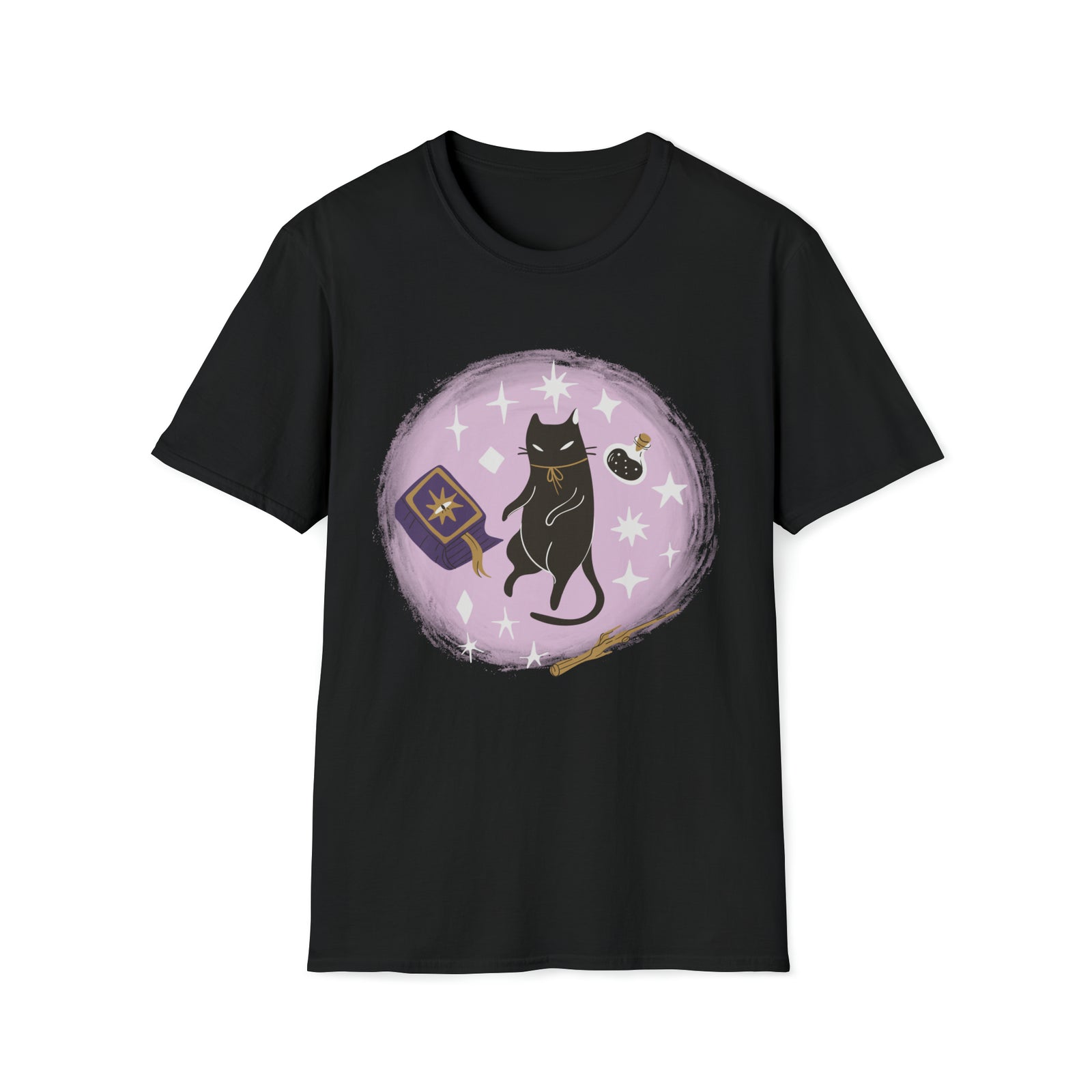 Witchy cat tshirt | gothic dark academia design tee, Halloween lover, fairy core, cat obsessed gift