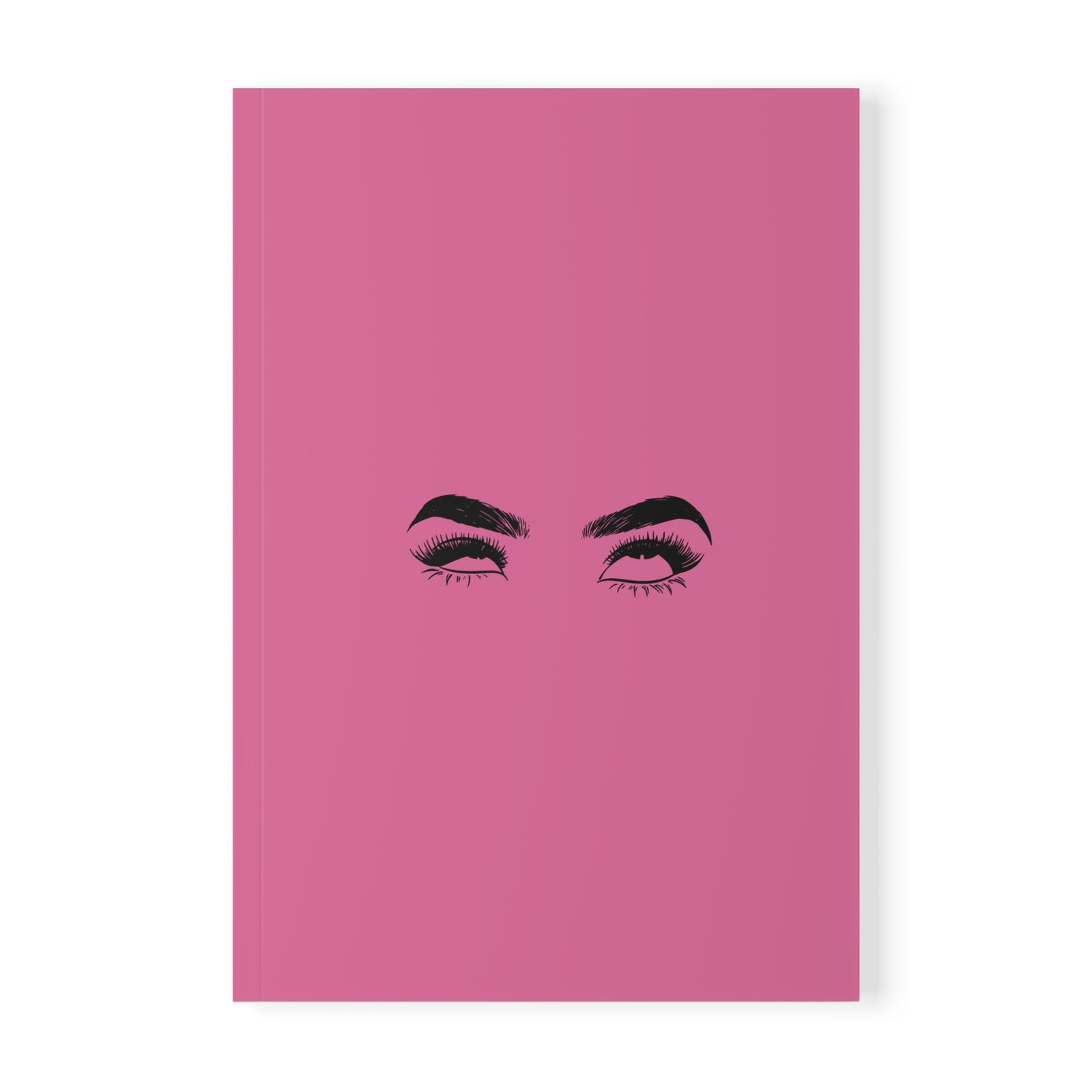 Major Eye Roll Print Pink Notebook