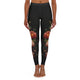 Floral Snake Leggings, Festival Leggings, High Waist, Women's Rock, Punk, Goth, Metal Leggings, Alternative Patterned Leggings