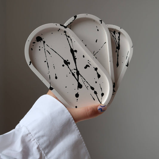 Oval Splatter Trinket Tray