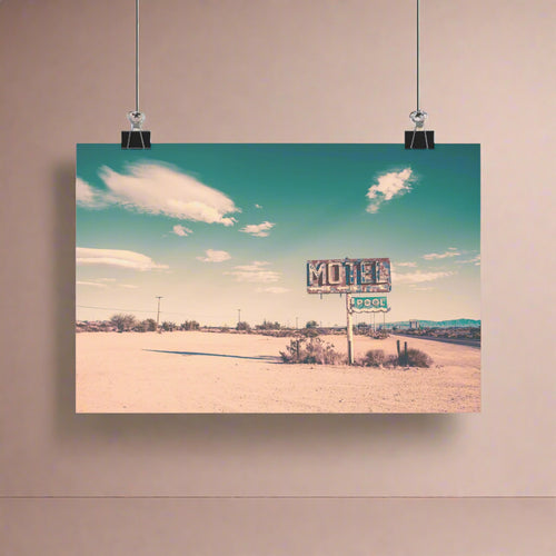 Retro Americana Motel Sign Print