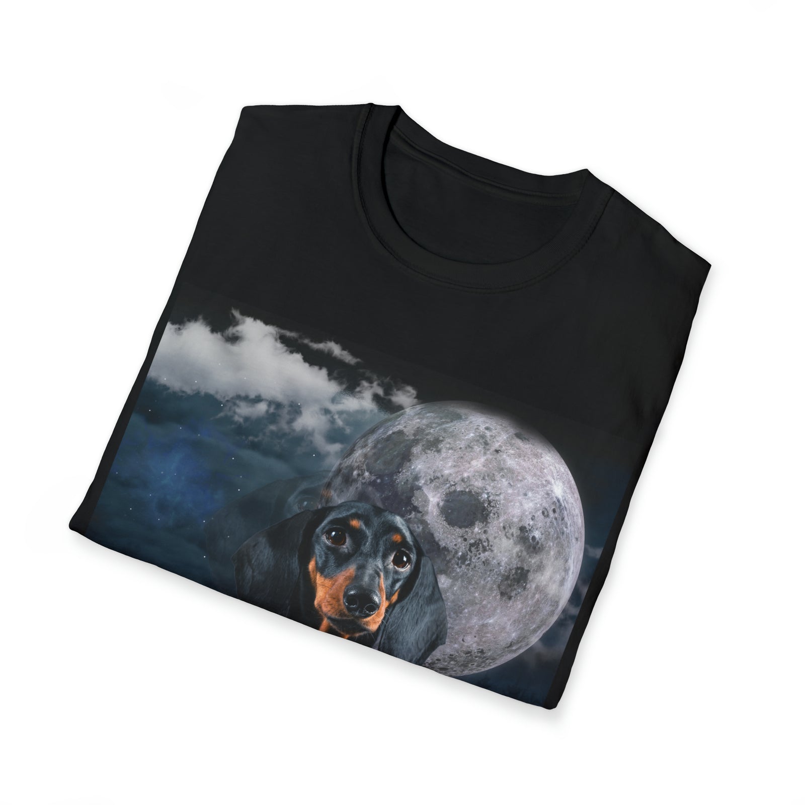 Copy of Copy of Majestic Pug Tee | Moon Wolf TShirt | Novelty Pug Lover Gift