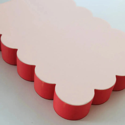 Peach Scalloped Notepad