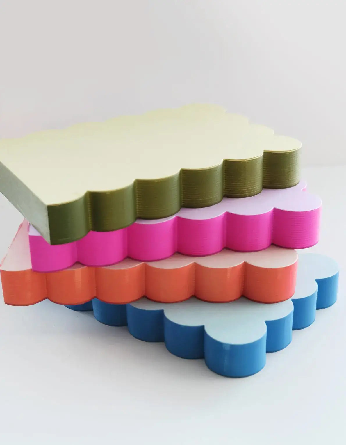 Peach Scalloped Notepad