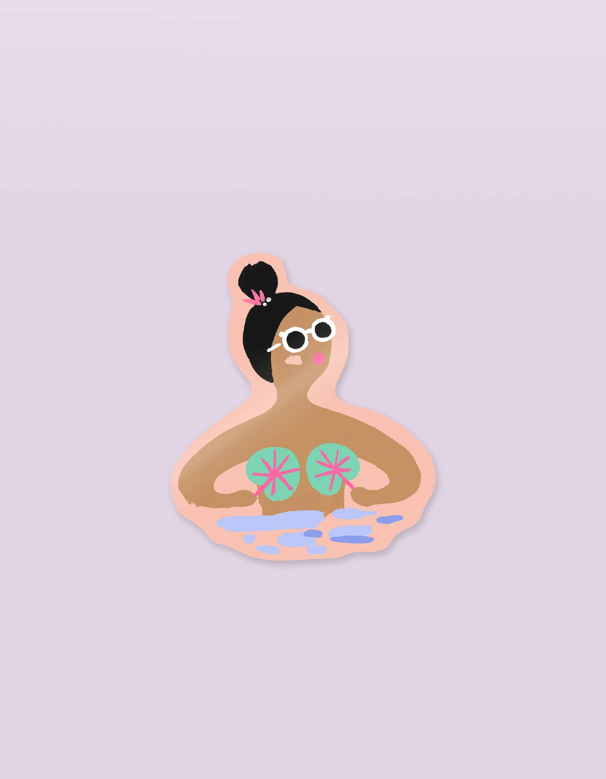 Die Cut Sticker | Sun Bather