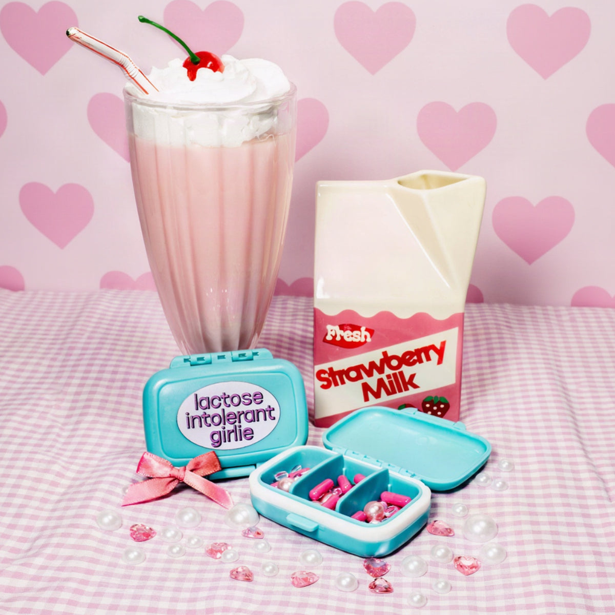 Lactose Intolerant Girlie Pill Case