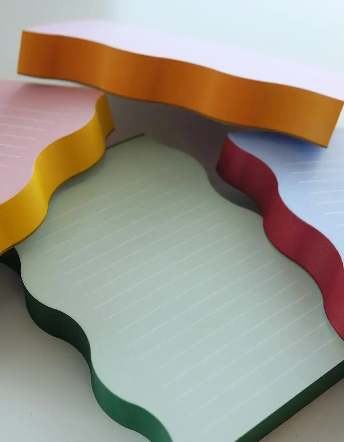 Wavy Shaped Notepad | Lilac + Tangerine