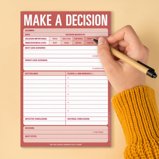 Make A Decision (Notepad/Sticky Notes)