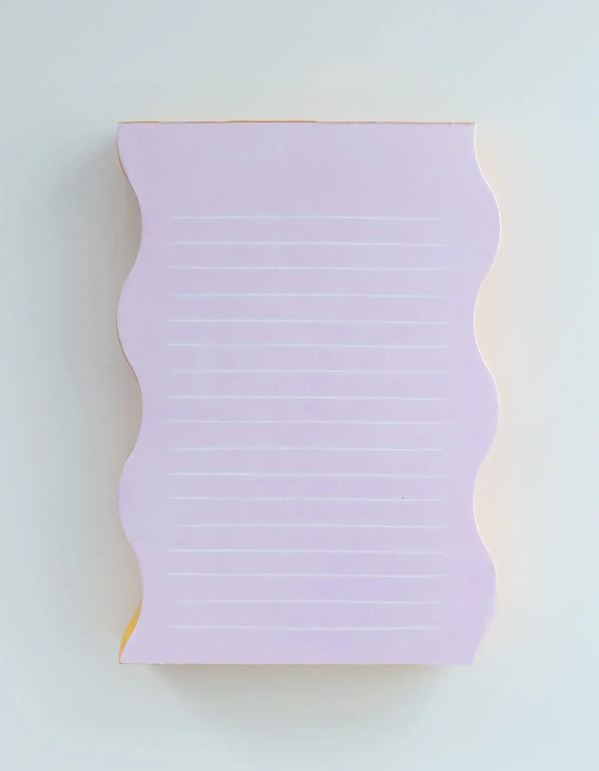 Wavy Shaped Notepad | Lilac + Tangerine