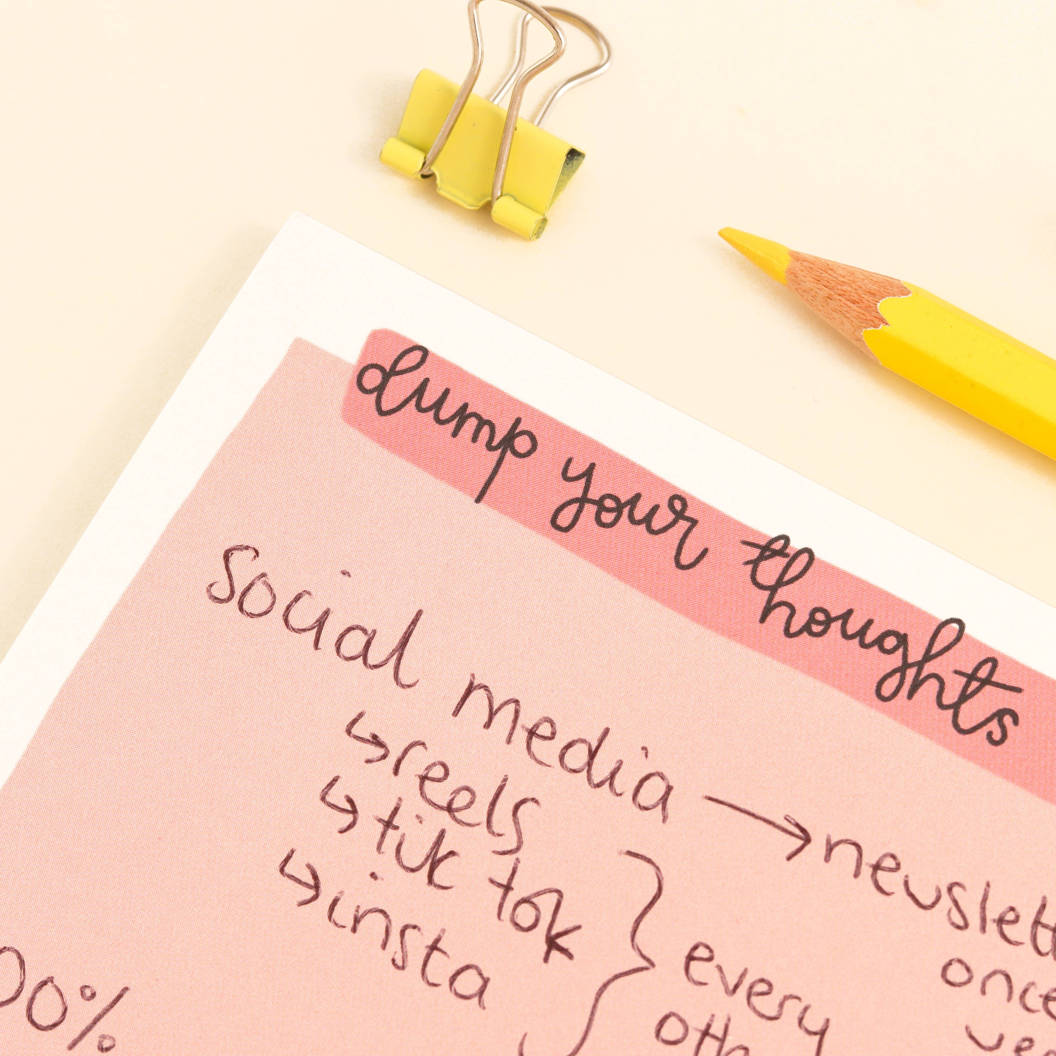 Organise Your Thoughts Notepad