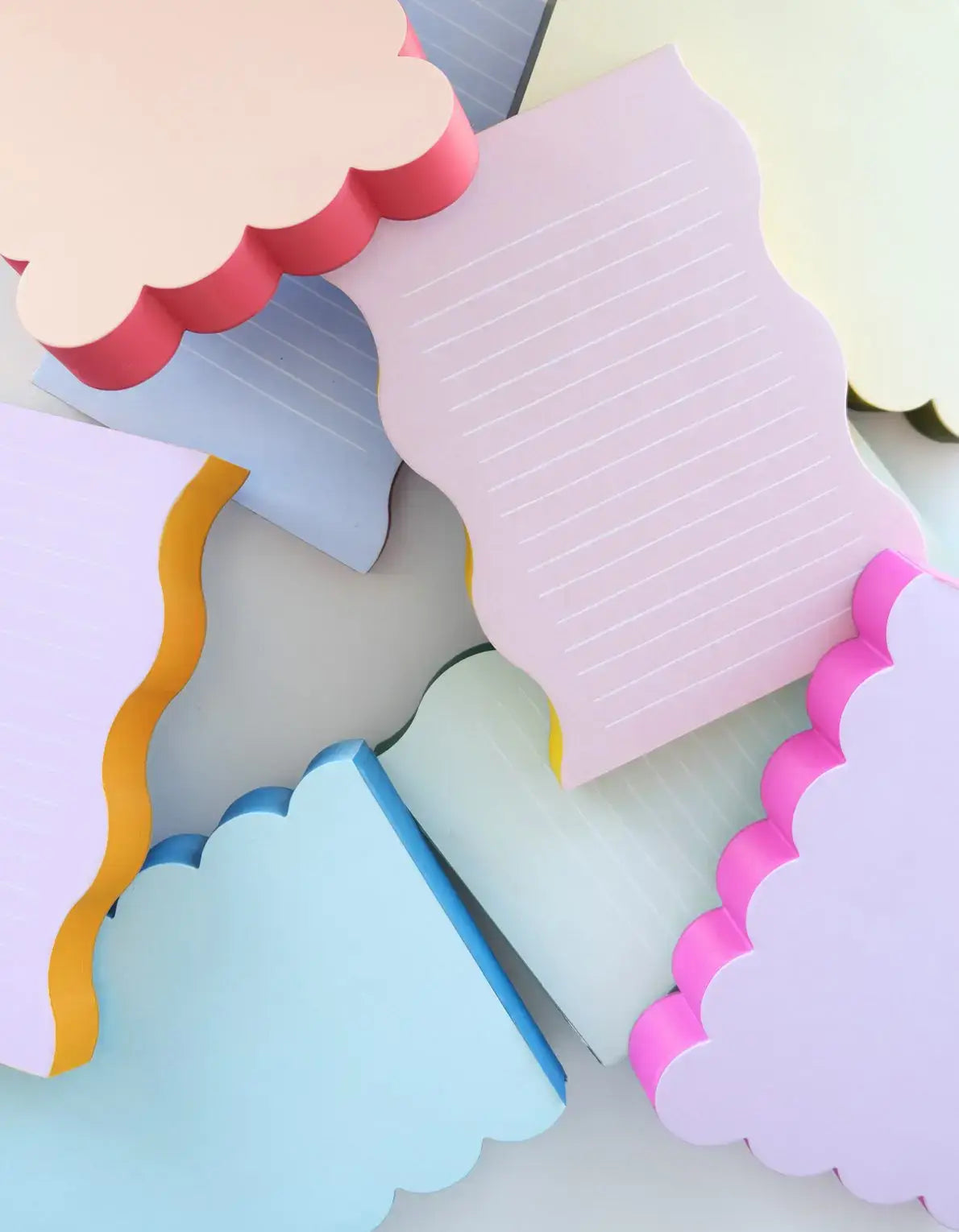 Wavy Shaped Notepad | Lilac + Tangerine