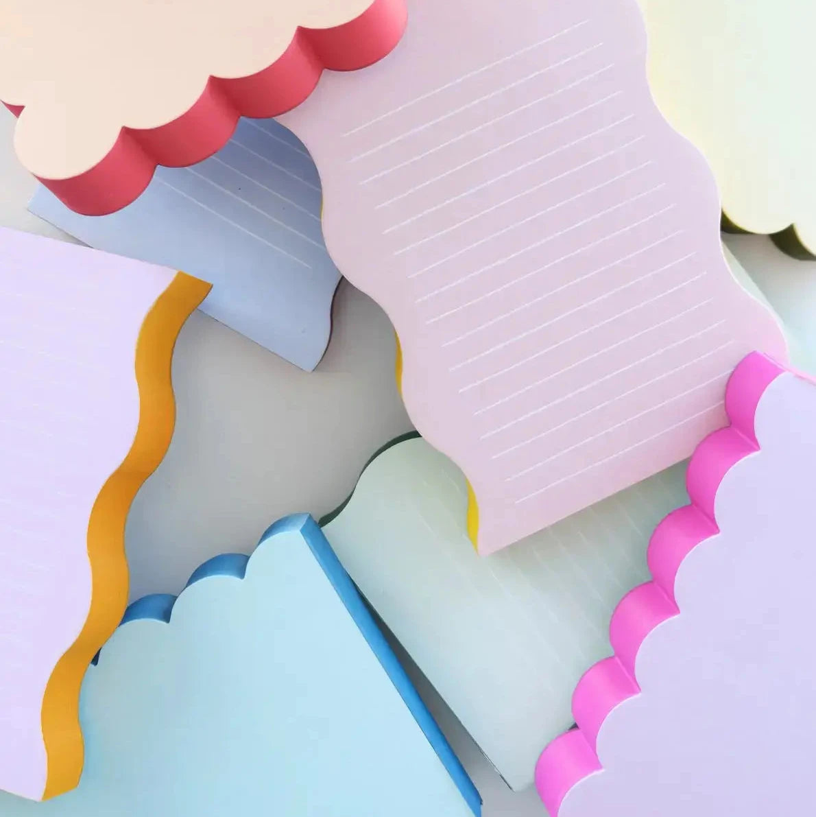 Peach Scalloped Notepad