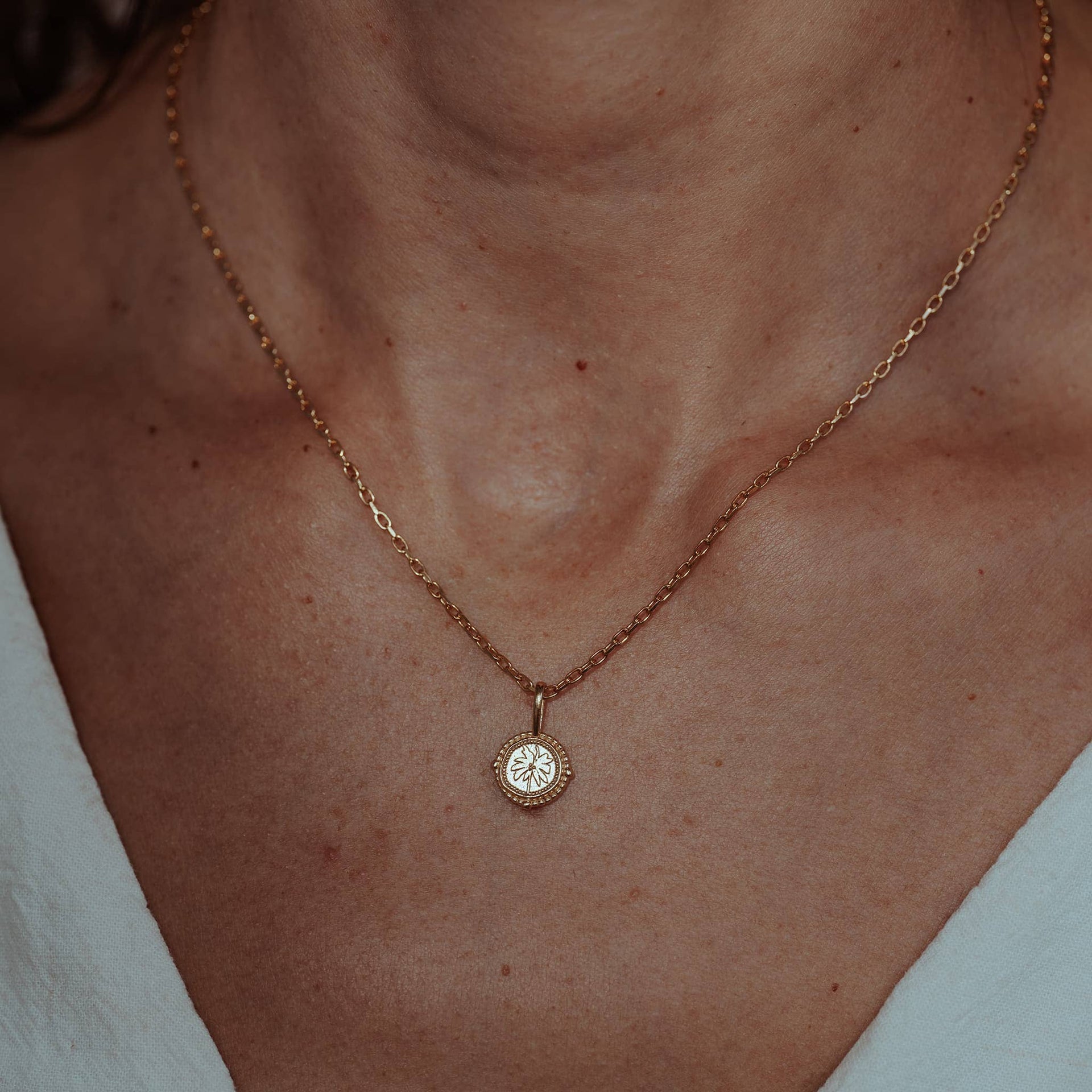 Coco Palm Tree Mini Talisman Necklace