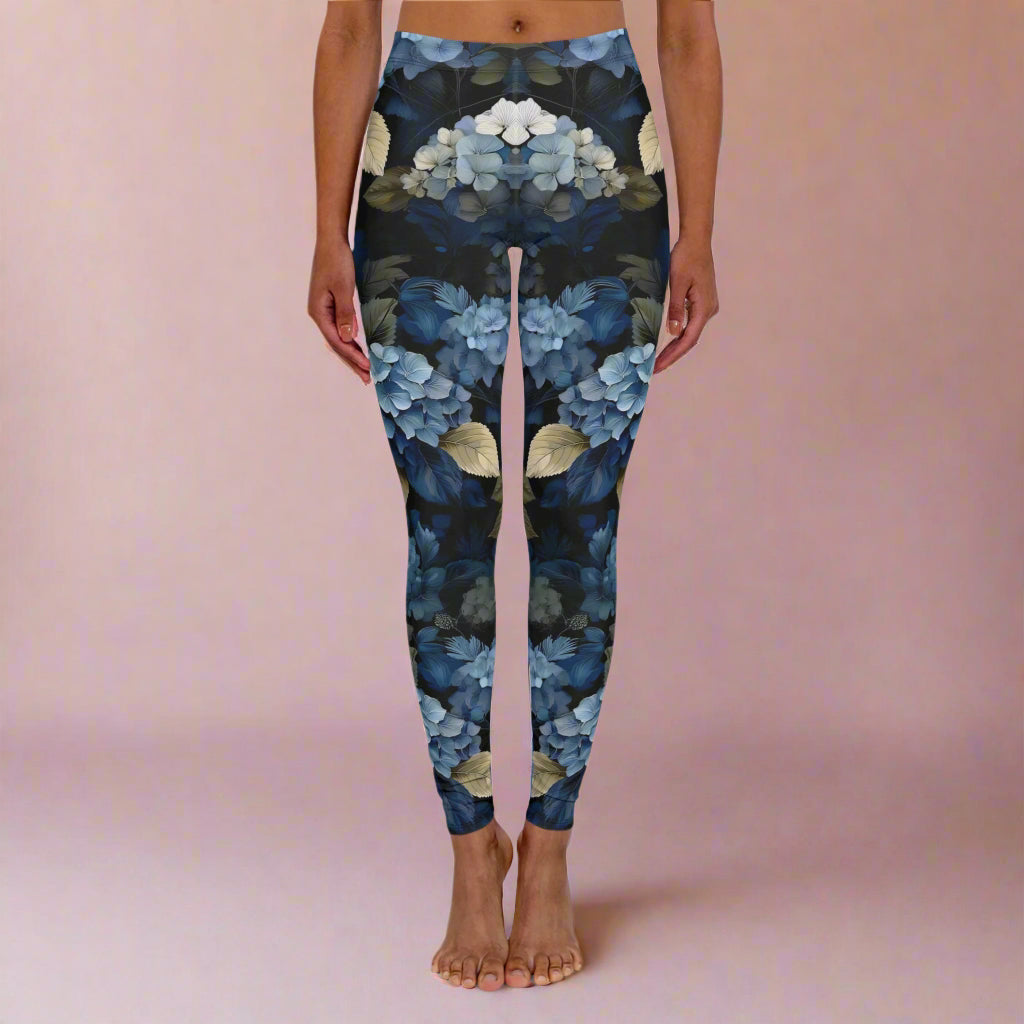 Flora Obscura Hydrangea Leggings