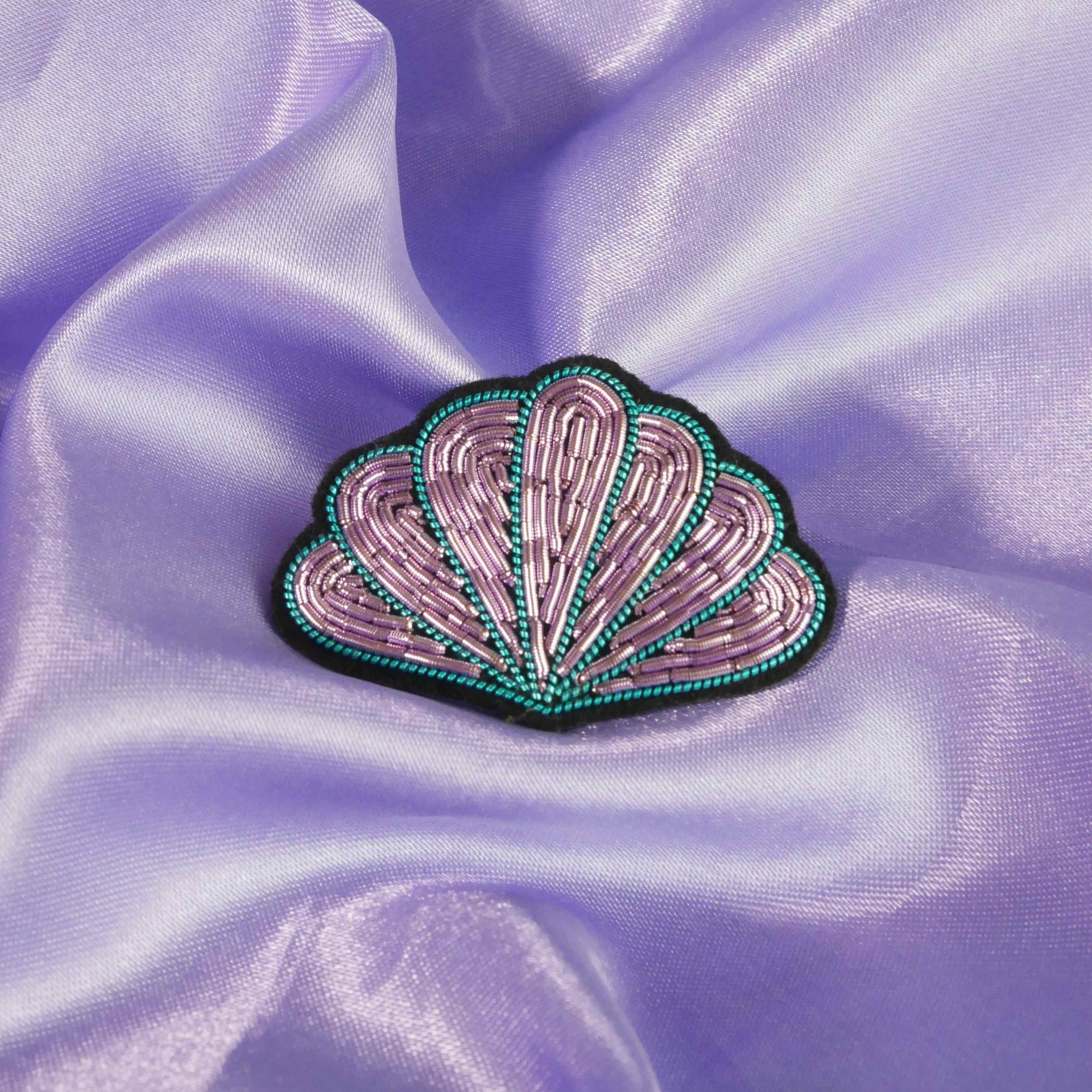 Iridescent Shell Brooch