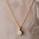 Diamond Milgrain Necklace