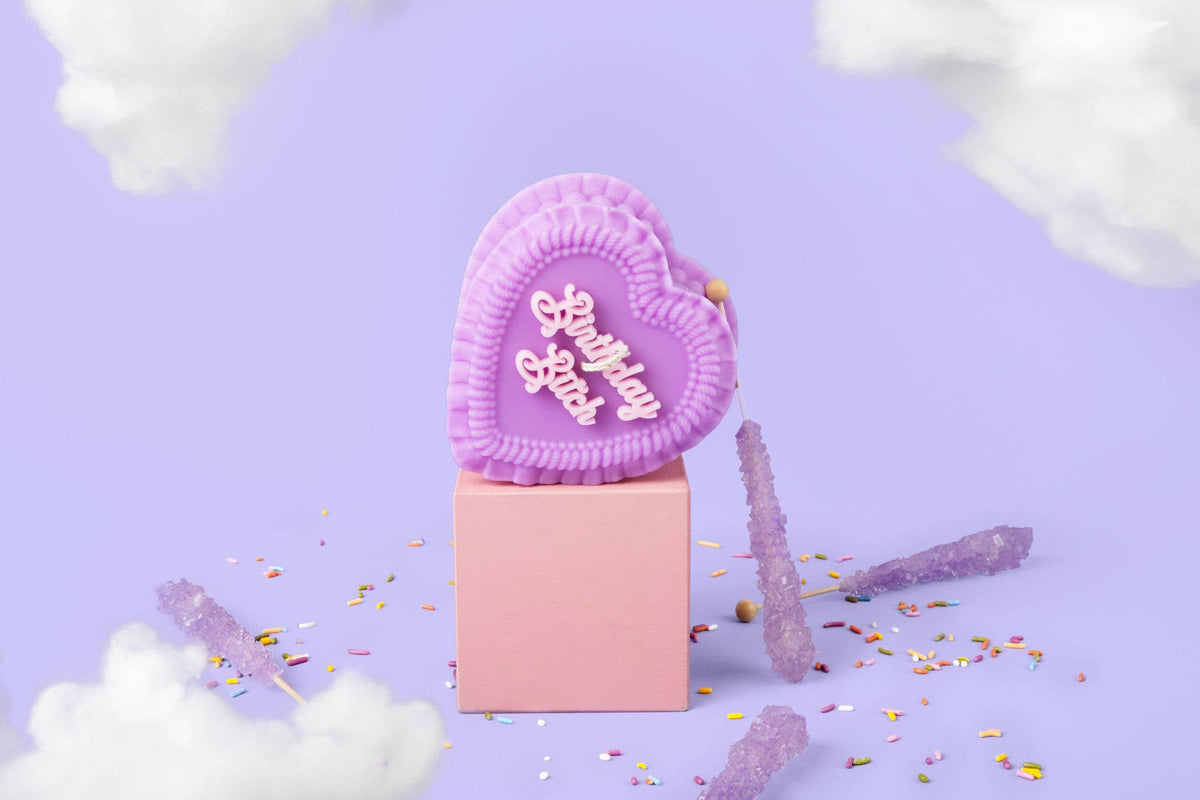 Birthday Bitch Heart Candle (funny gifts, birthday gifts)