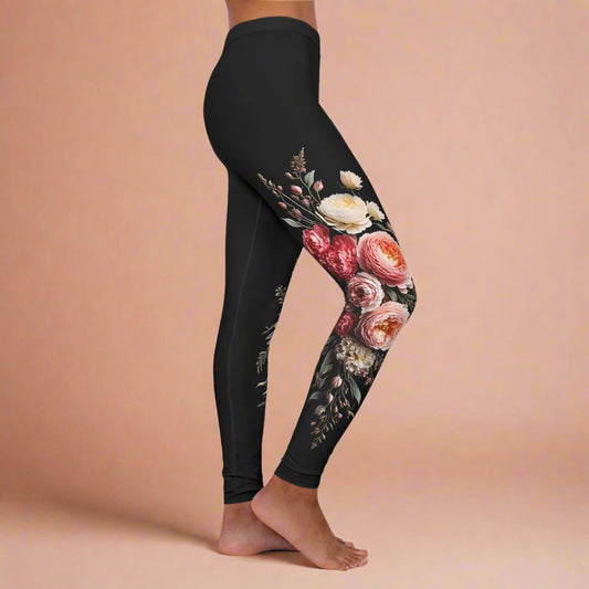 Full Bloom Peony Leggings