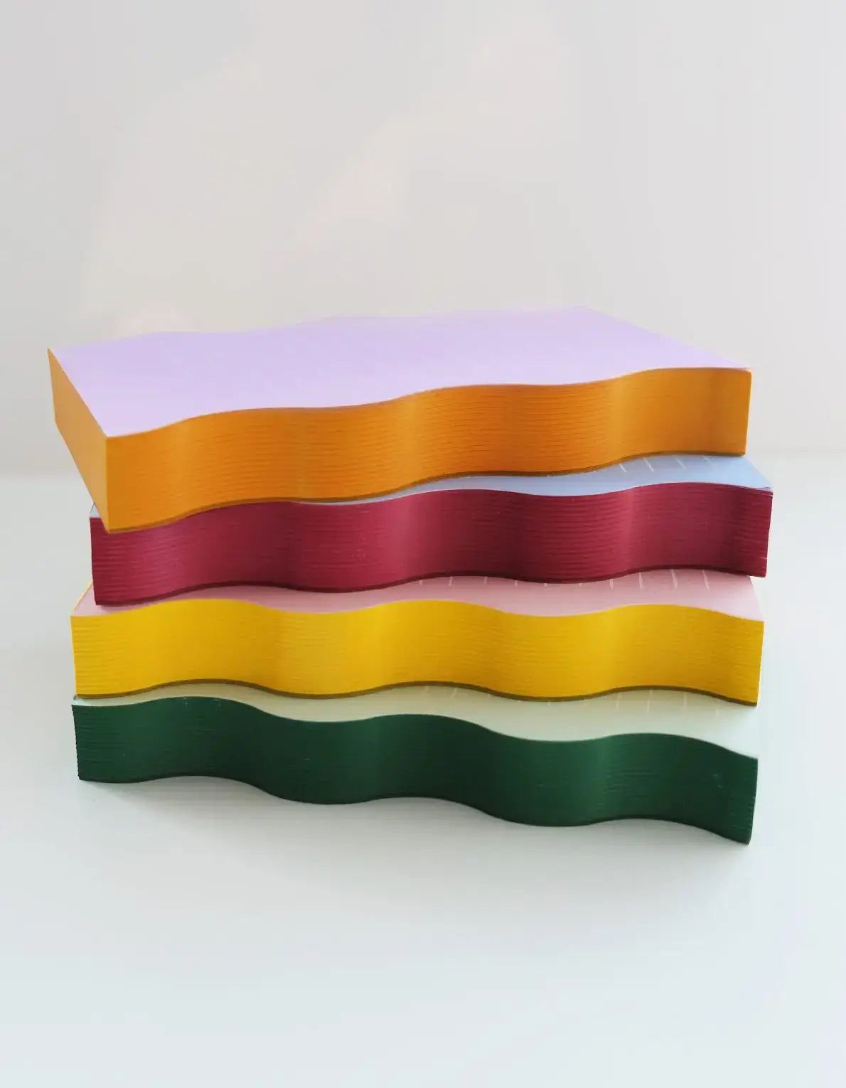 Wavy Shaped Notepad | Lilac + Tangerine