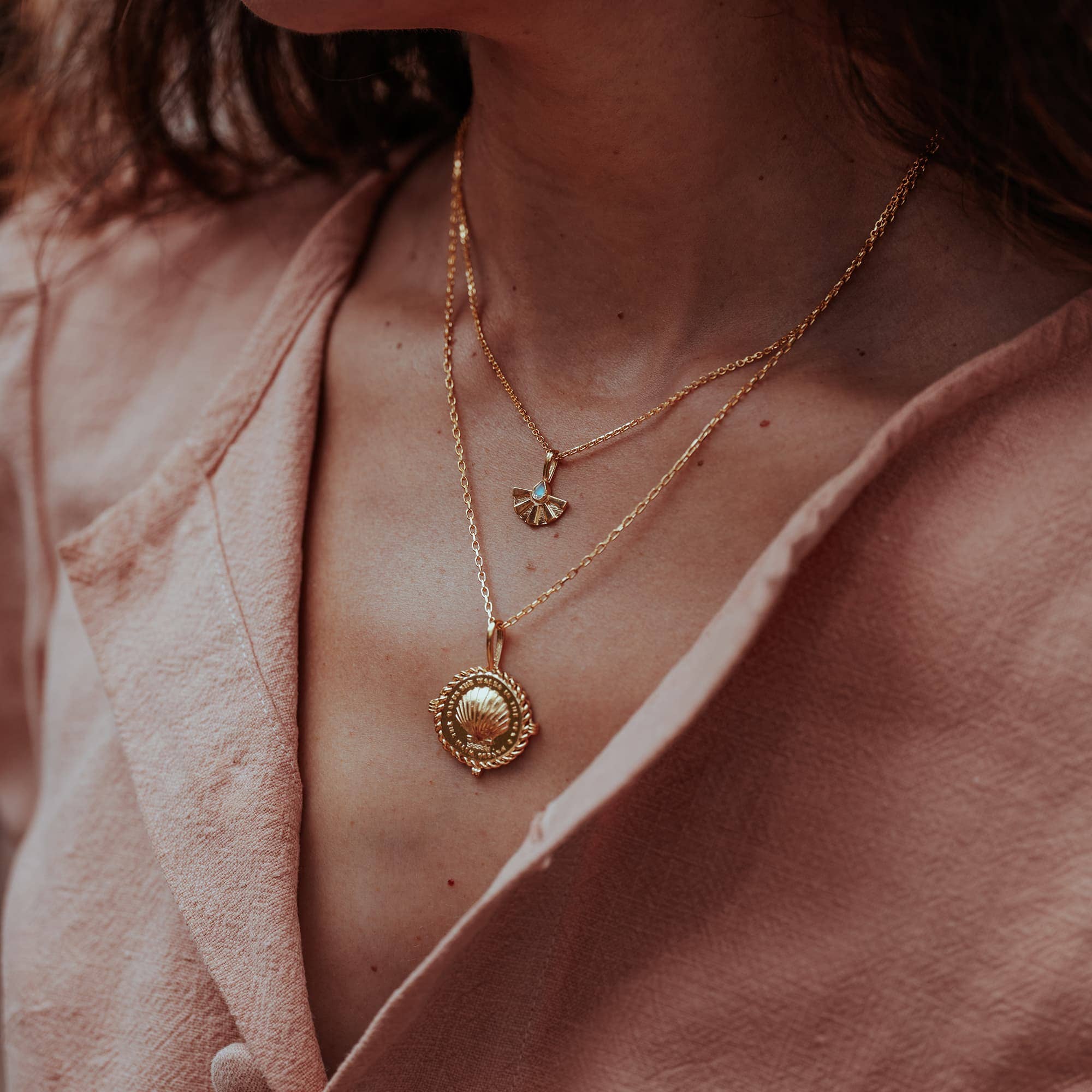 Moonstone Sunrise Pendant