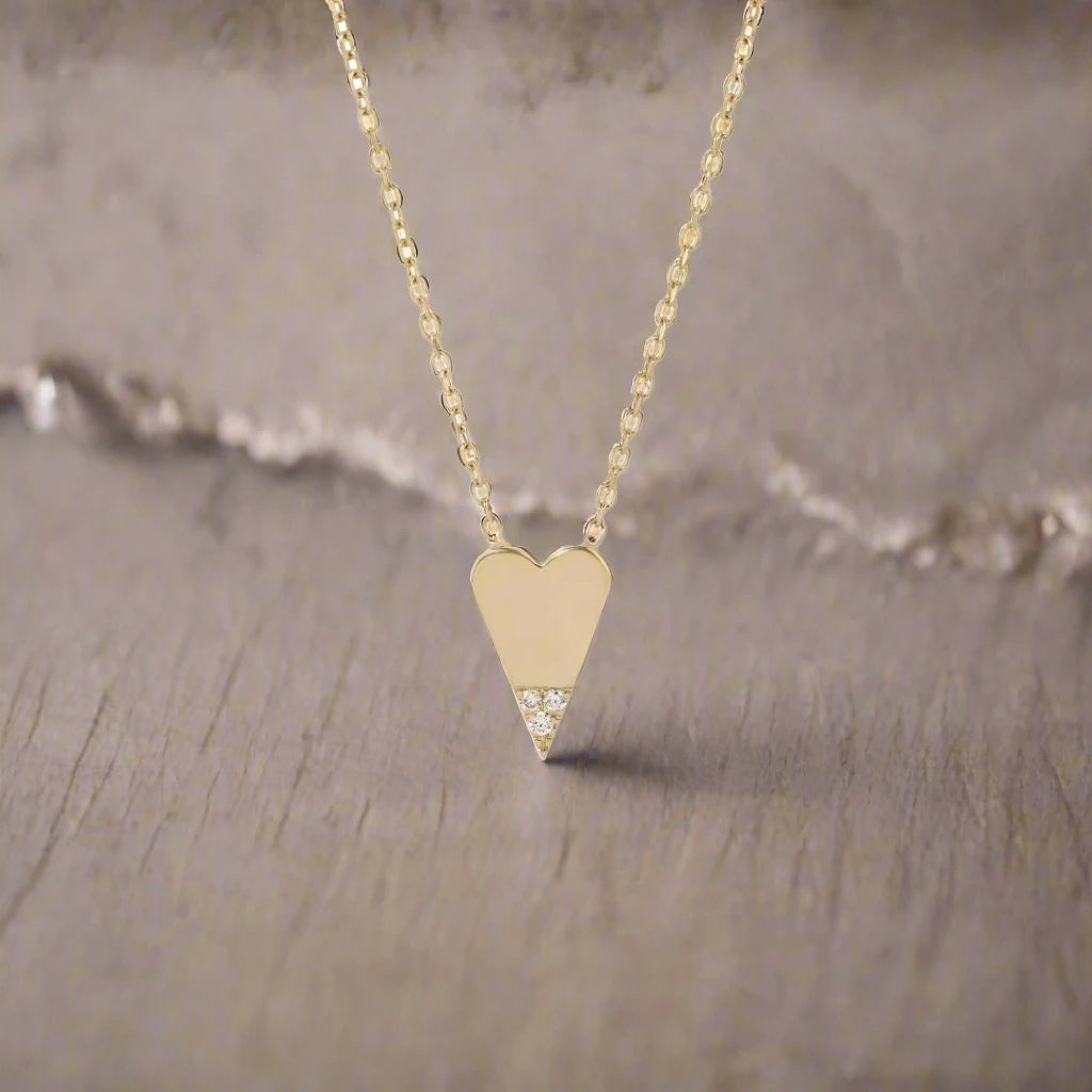 Diamond Dipped Heart Necklace