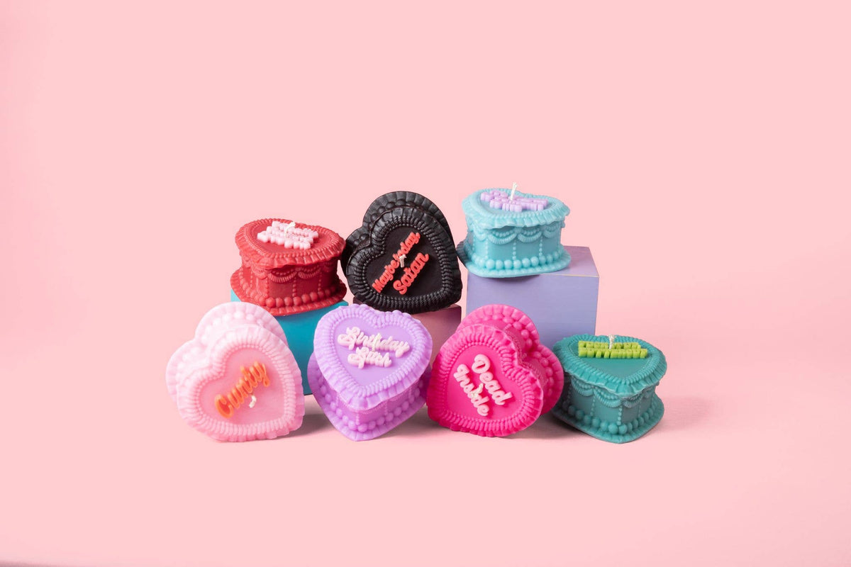 Birthday Bitch Heart Candle (funny gifts, birthday gifts)