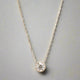Champagne Diamond Large Magic Eye Necklace