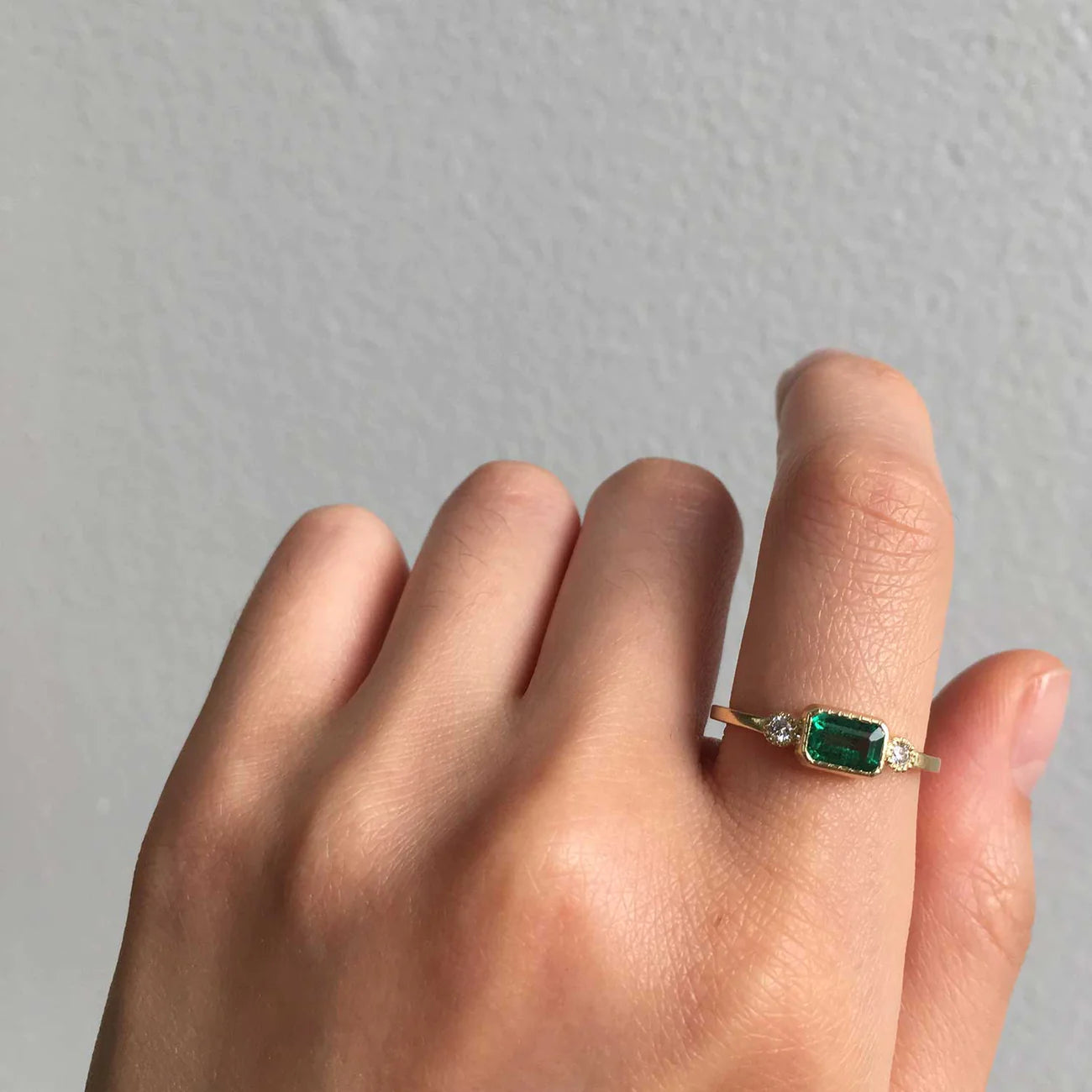 Emerald Lexie Ring