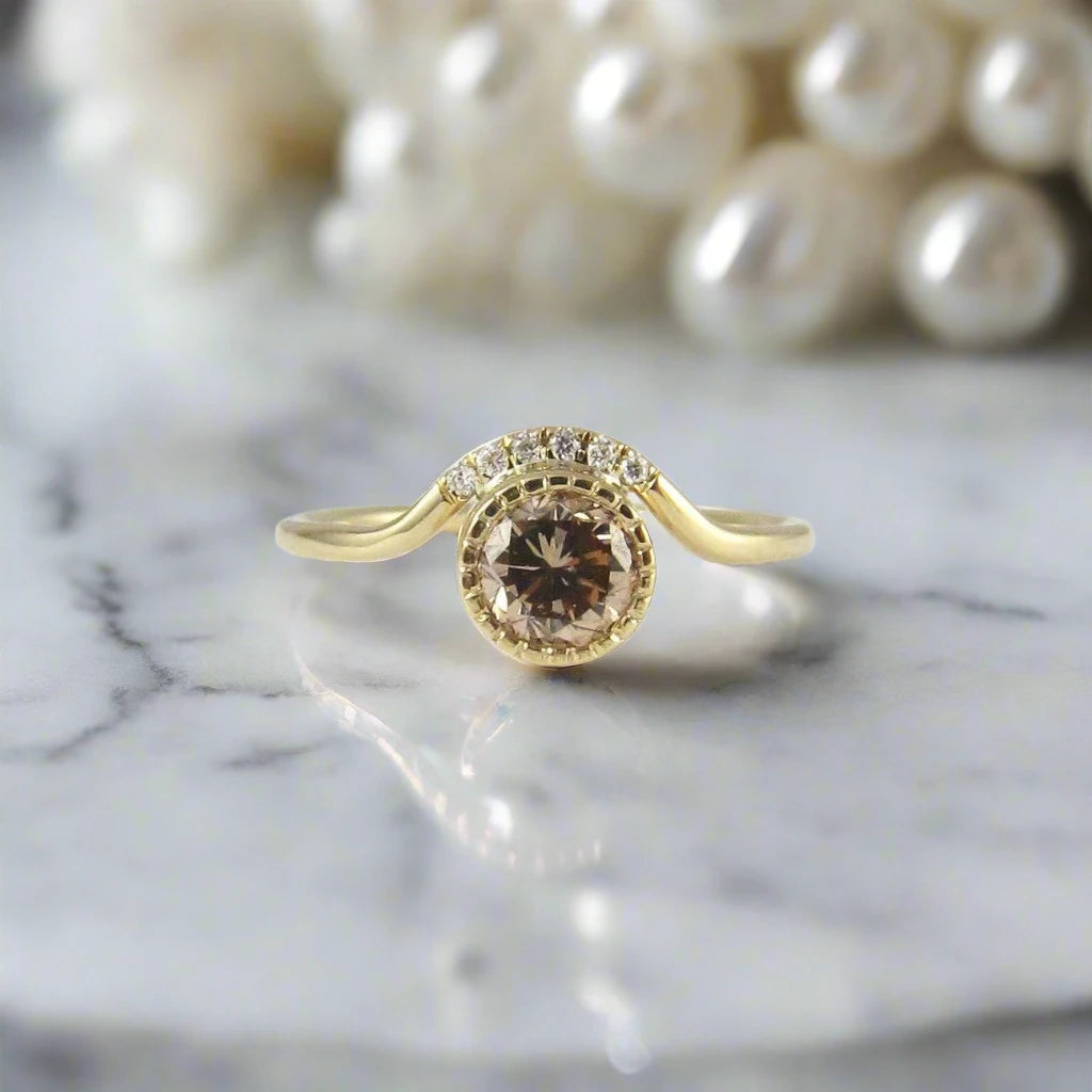 Diamond Wave Ring