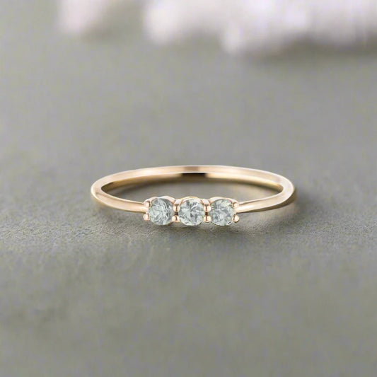 3S Green Sapphire Ring