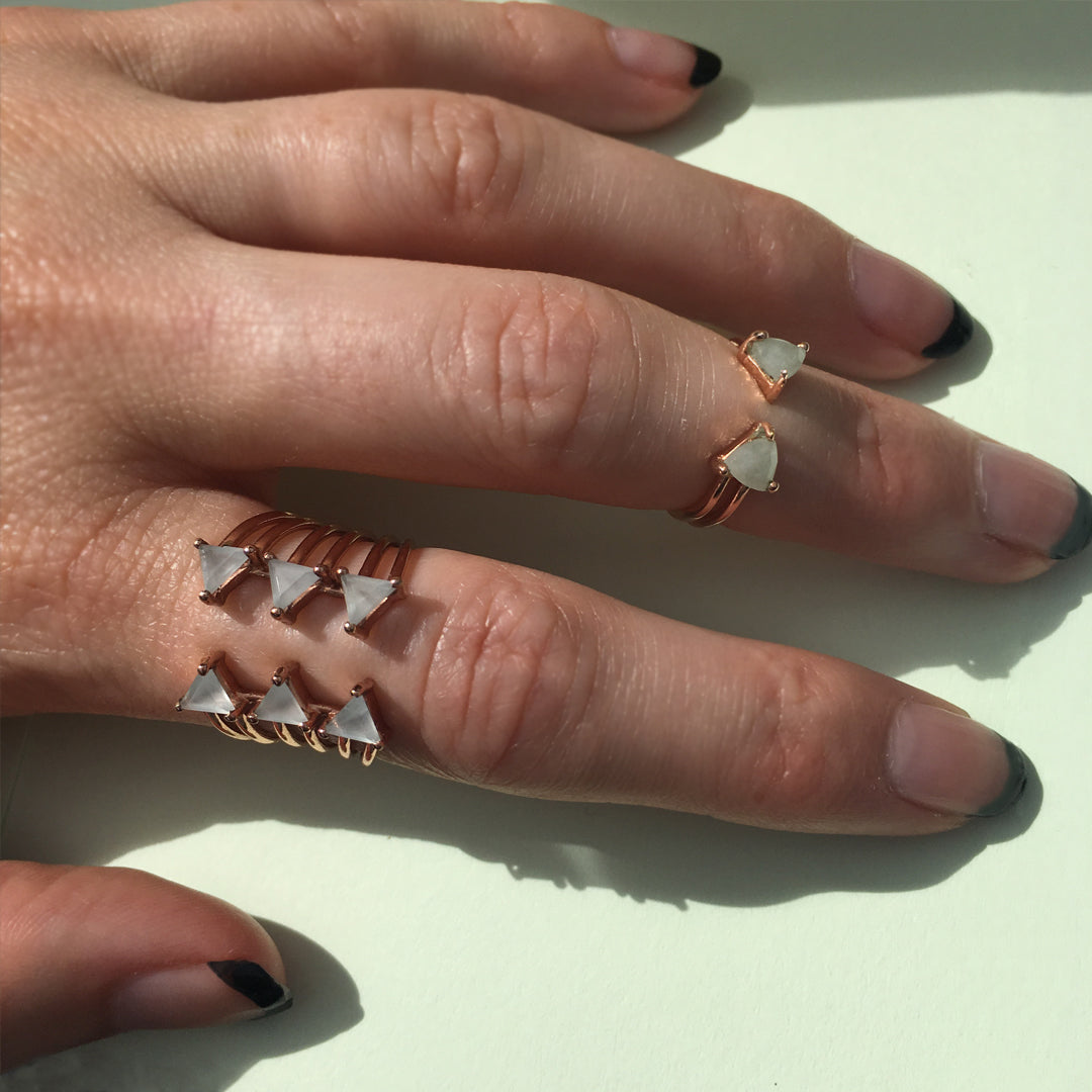 Triple Shark Fin Ring