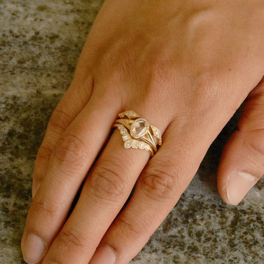 Diamond Kite Cuff Ring