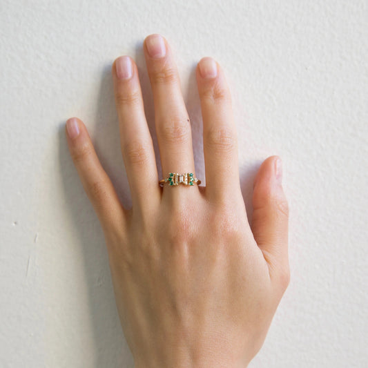 Jennie Kwon Emerald Noey Ring