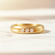 White Diamond Channel Set Band