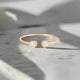 Pear Diamond Cuff Ring