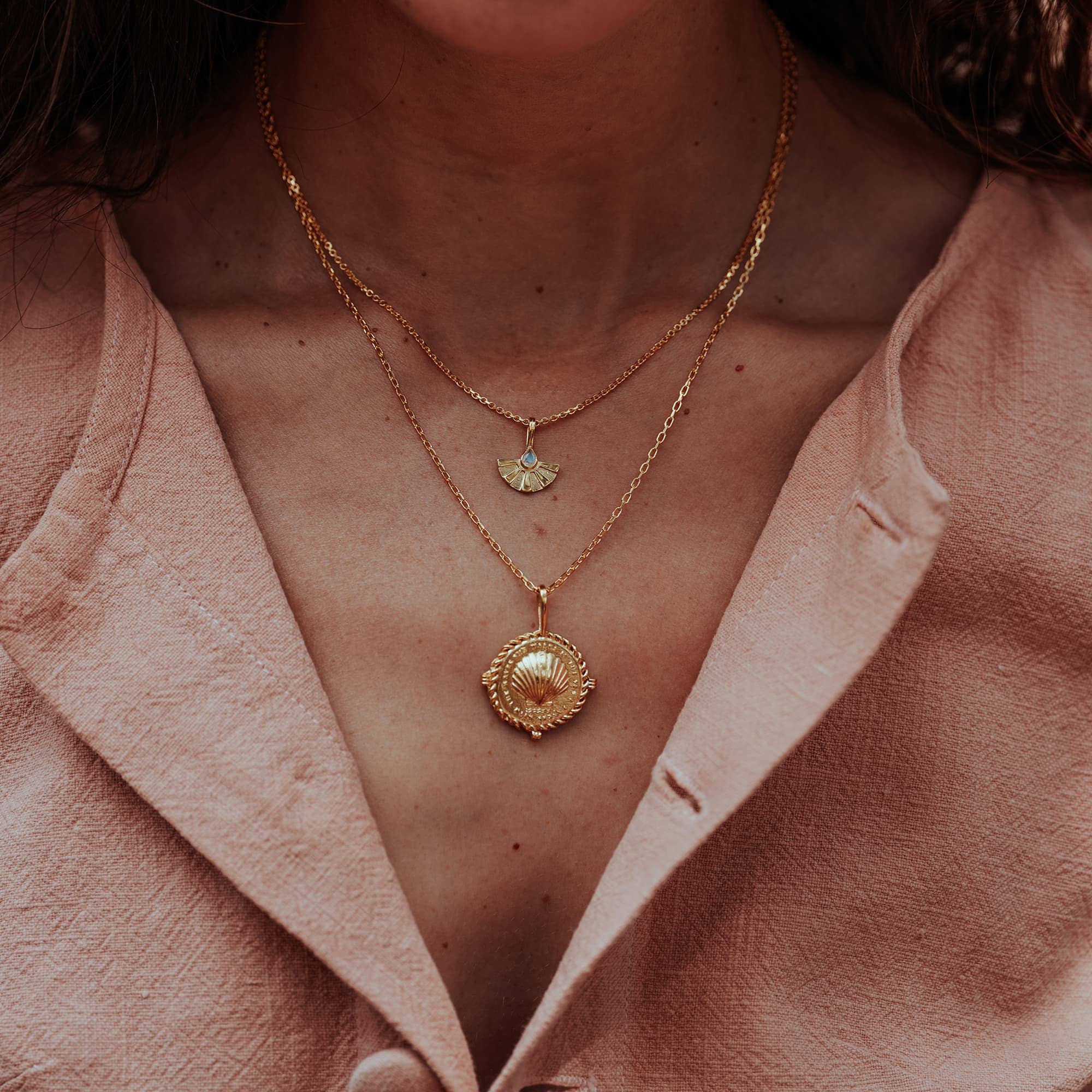 Moonstone Sunrise Pendant