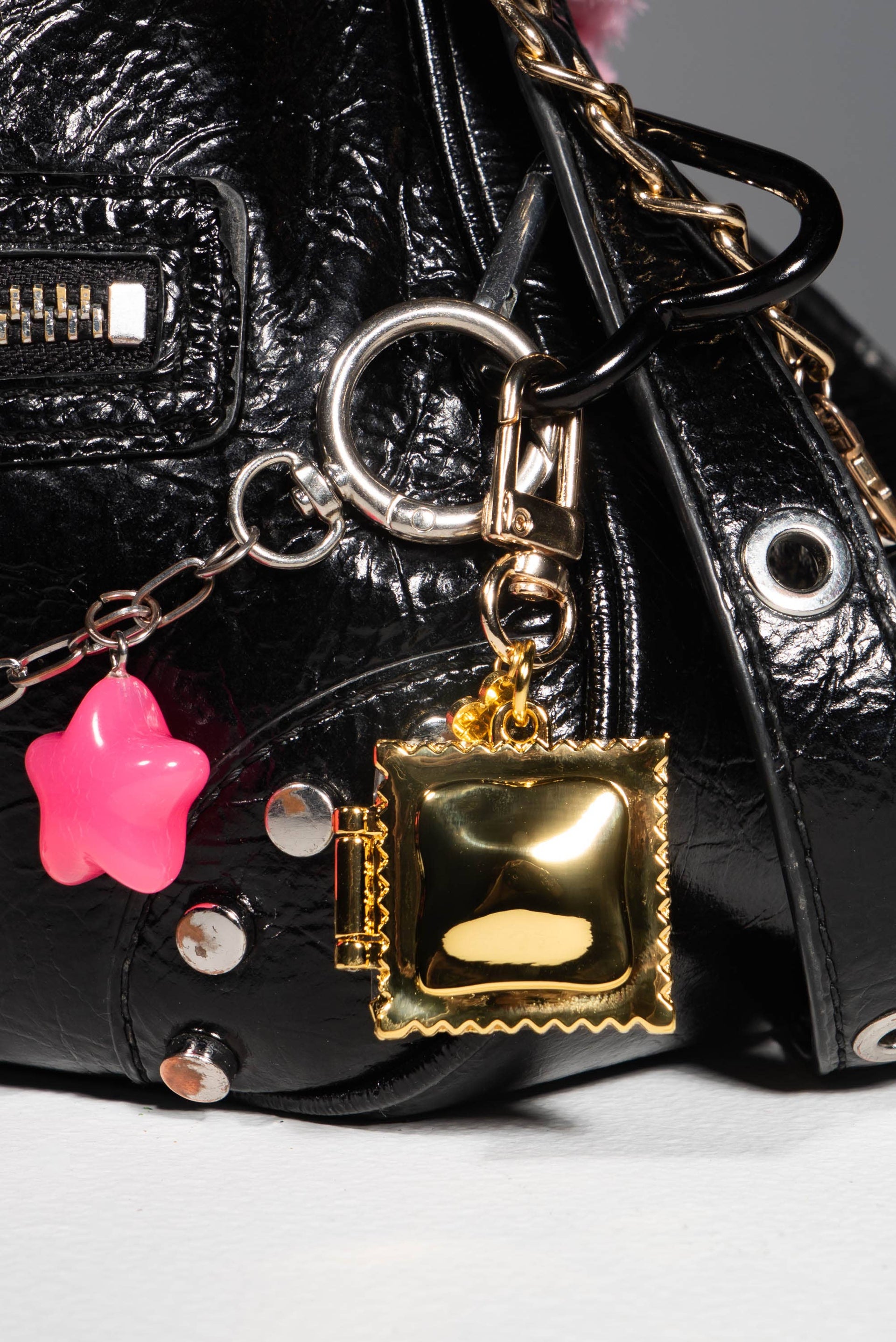 Ravioli Locket Keychain