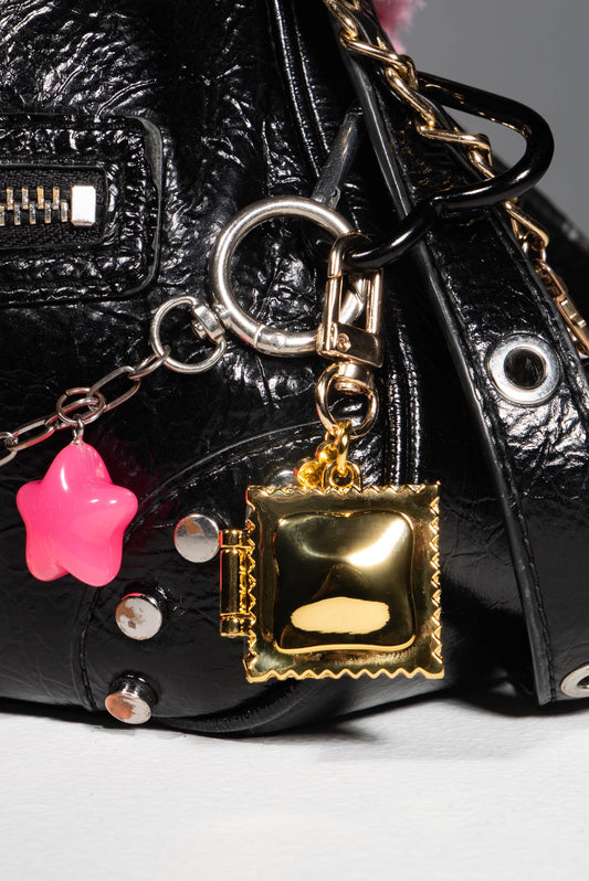 Ravioli Locket Keychain