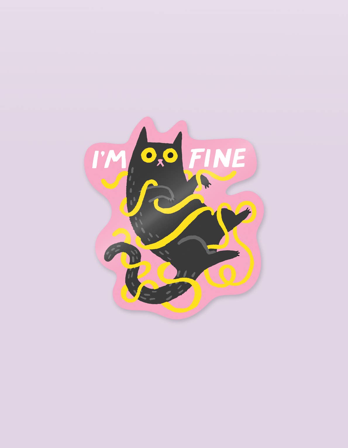 Die Cut Sticker | I'm Fine Cat